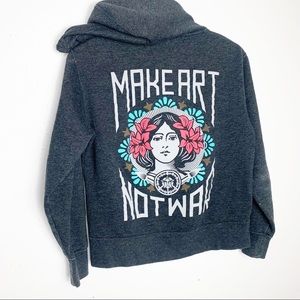 Make Art Not War Obey Sweater